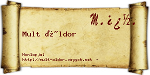 Mult Áldor névjegykártya